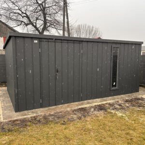 Domek ogrodowy 400x270 + drewutnia 70x270