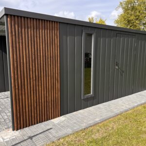 Domek narzędziowy 400x300 z drewutnią 100cm