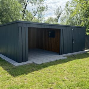 Domek ogrodowy z altaną